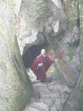 trail through cave
